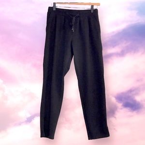 Betabrand black Soho Joggers small petite skinny ponte stretchy pull on pants SP